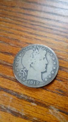 LOT 63 1912-D BARBER HALF DOLLAR