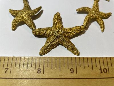 Vintage "Marie Demasi" Designer Matt Finish Starfish Necklace 15"-18" Adjustable in Good Preowned Condition.