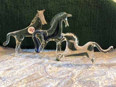 Vintage Murano Venetian Glass Horses | LOT ONE