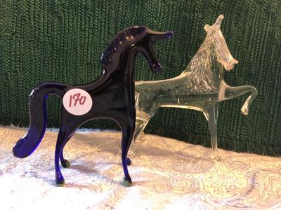 Vintage Murano Venetian Glass Horses | LOT TWO