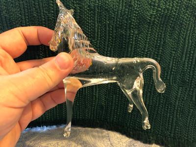 Vintage Murano Venetian Glass Horses | LOT TWO