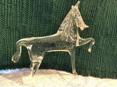 Vintage Murano Venetian Glass Horses | LOT TWO