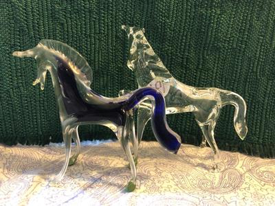 Vintage Murano Venetian Glass Horses | LOT THREE