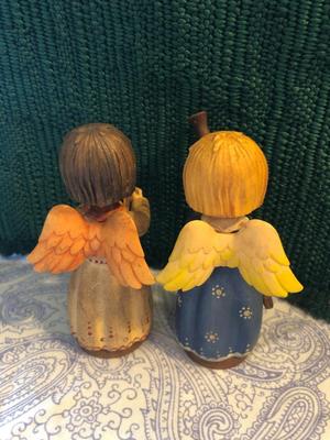 Vintage ANRI Music Angel with Wings Figurines