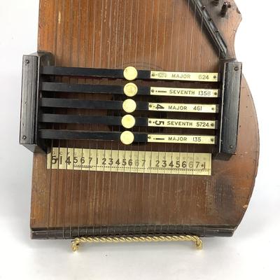 538 Antique Zimmerman Co. Autoharp 23 String Harp