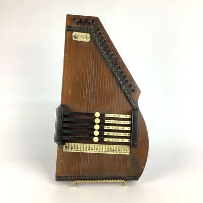 538 Antique Zimmerman Co. Autoharp 23 String Harp