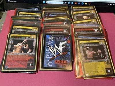 Lot of 135 Holdered WWF Wrestling Cards Preowned from an Estate.