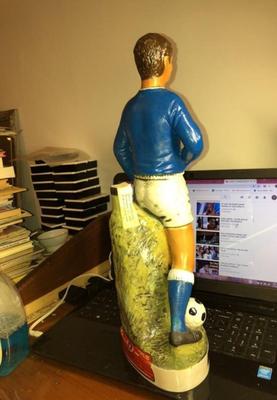 Limited Hand Painted 17.5” Tall Italy World Cup Champions 1934/38/82 Large Decanter Statue as Pictured. (Soccer World Cup Hand Painted...