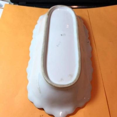 Antique Germany Z.S. & Co Bavaria Serving Plate 12.25" Long in Good Preowned Condition.