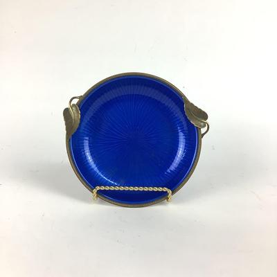 542 Vintage Evans Enamel Leaf Dish