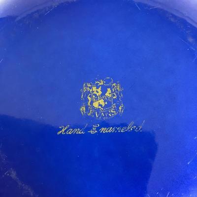 542 Vintage Evans Enamel Leaf Dish