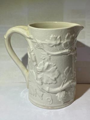 Vintage Copeland Spode Grape Vine Creamer/Syrup Pitcher - Made in England 5" Tall in Good Preowned Condition.