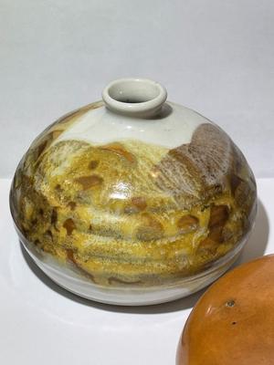 Lot of 3 Vintage 1-Kravec Studios & 2-Unmarked Pottery Bud Vases in VG Preowned Condition.