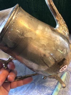 Vintage Silverplate International Silver Co Teapot, Creamer, and Sugar