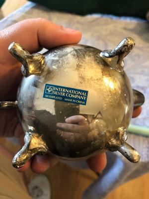 Vintage Silverplate International Silver Co Teapot, Creamer, and Sugar