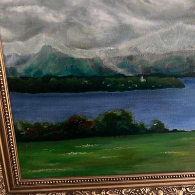 H. Leuschner Original Framed Painting (LR-BB)