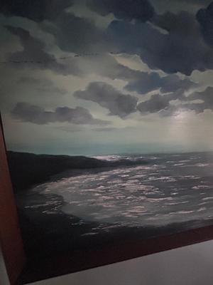 Original Coastal Painting by Seuschuer (LR-BB)