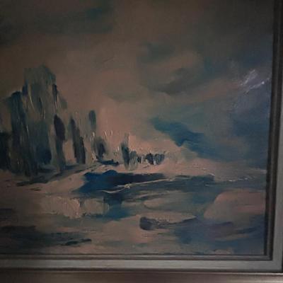 Small Framed Abstract Painting (LR- BB)