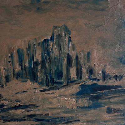 Small Framed Abstract Painting (LR- BB)