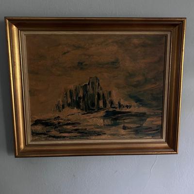 Small Framed Abstract Painting (LR- BB)