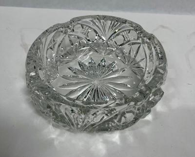 Crystal Ashtray Lot - 3 pieces