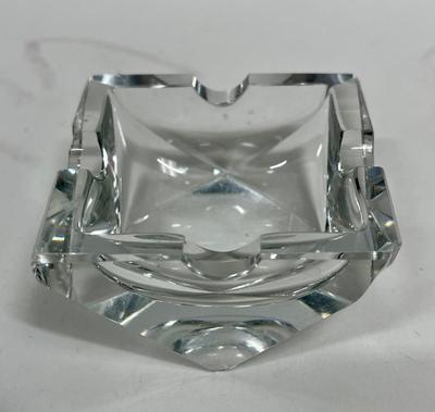 Crystal Ashtray Lot - 3 pieces