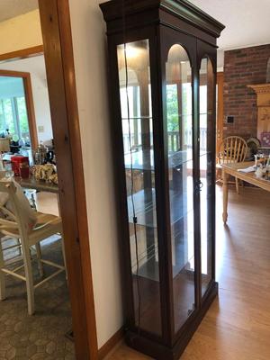 Vintage China Cabinet with Light