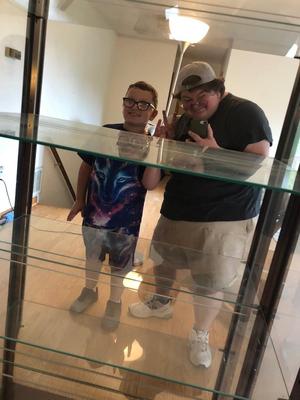 Vintage China Cabinet with Light