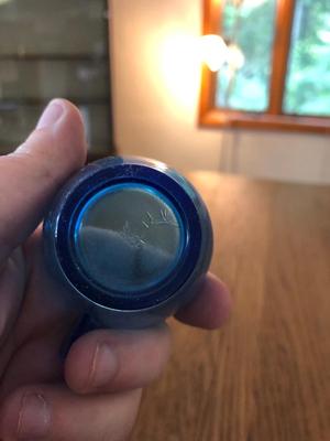 Vintage Akro Agate Cobalt Blue Glass Play-Time Tea Set