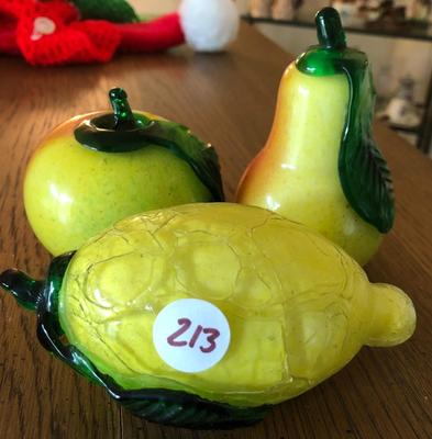 Vintage Art Glass Fruits