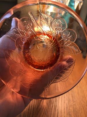 Vintage Jeannette Pink Depression Glass Pitcher