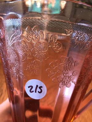 Vintage Jeannette Pink Depression Glass Pitcher