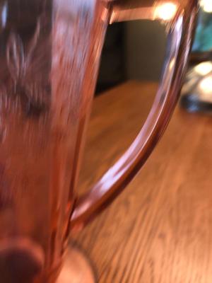 Vintage Jeannette Pink Depression Glass Pitcher