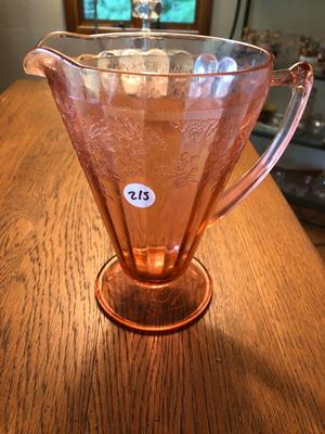 Vintage Jeannette Pink Depression Glass Pitcher