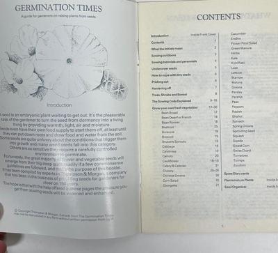 4 Plant Botanical Booklets