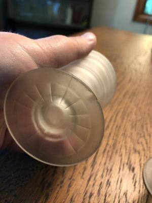 Vintage Frosted Juice Glasses, Set of Four