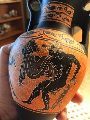 Souvenir Greek Pottery and Figurine