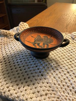 Souvenir Greek Pottery and Figurine