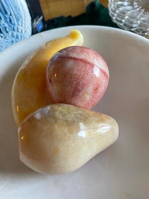 MCM Alabaster Fruit Bowl