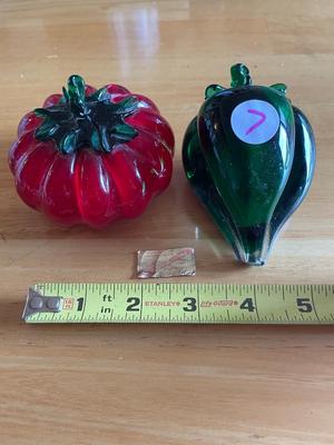 Vintage Venetian Tomato and Pepper Art Glass