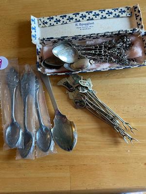 Assorted Silver Plate and Sterling Silver Lot