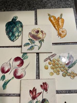 Handpainted Italian Ceramic Tiles