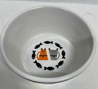Ceramic Kitty Vat Feed Bowl