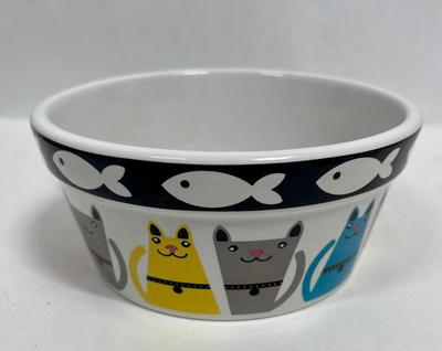 Ceramic Kitty Vat Feed Bowl
