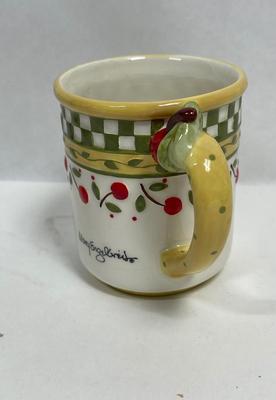 1998 Mary Engelbreit Enesco Coffee Cup / Mug Cherries