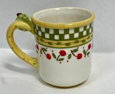 1998 Mary Engelbreit Enesco Coffee Cup / Mug Cherries