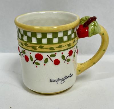 1998 Mary Engelbreit Enesco Coffee Cup / Mug Cherries