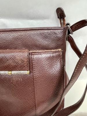 Brighton Acoma brown leather Organizer Convertible Crossbody Shoulder Bag Purse