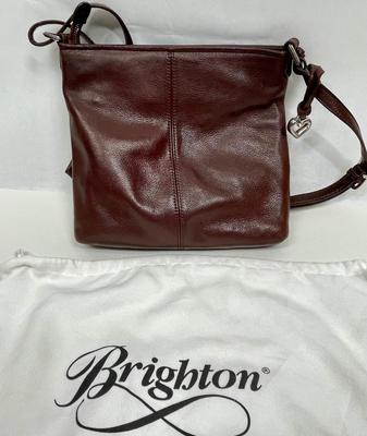 Brighton Acoma brown leather Organizer Convertible Crossbody Shoulder Bag Purse