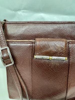 Brighton Acoma brown leather Organizer Convertible Crossbody Shoulder Bag Purse